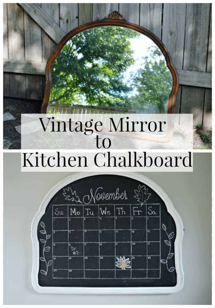 Vintage mirror to a kitchen chalkboard | chatfieldcourt.com