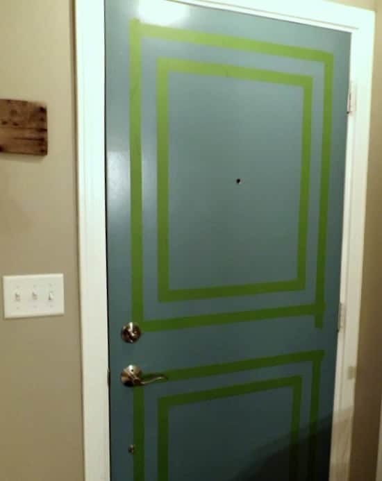 Painted Front Interior Door | www.chatfieldcourt.com