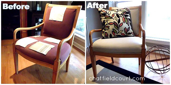 Reupholstering a Chair | www.chatfieldcourt.com