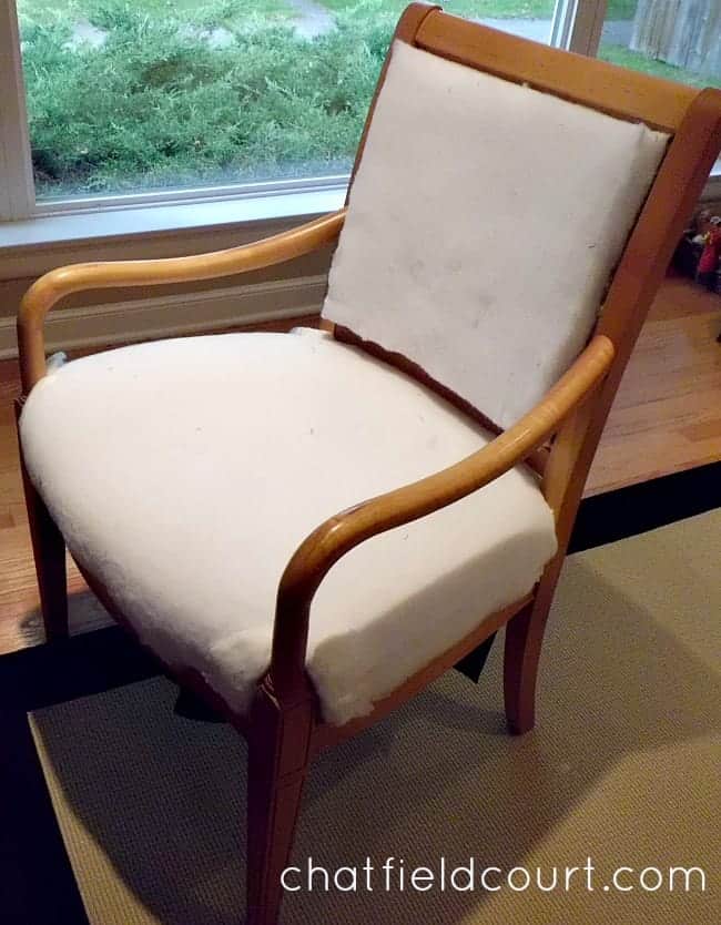 Reupholstering a Chair | www.chatfieldcourt.com