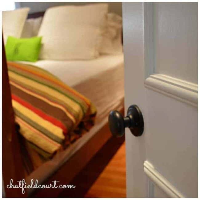 Changing Hardware in the Master Bedroom · Chatfield Court