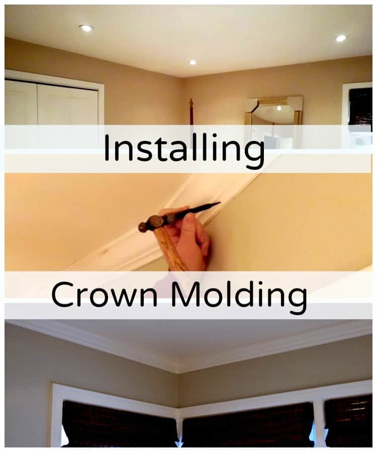 Installing crown molding in a bedroom is an easy DIY project and it will give your room a finished look. | chatfieldcourt.com