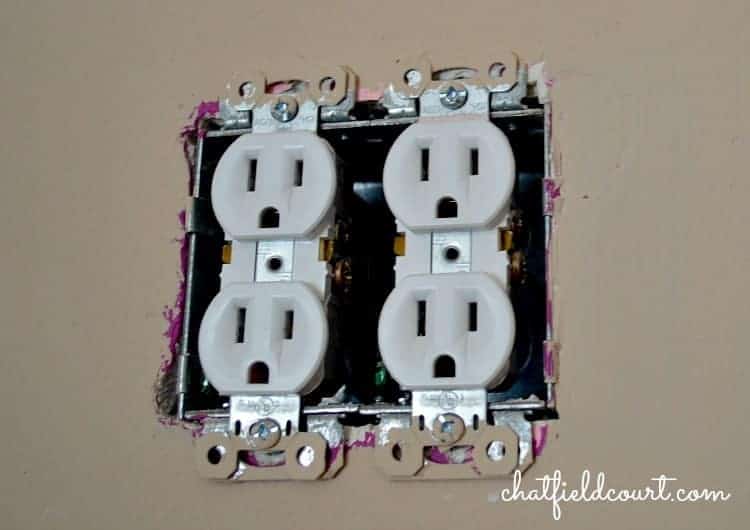 Moving an Electrical Outlet | www.chatfieldcourt.com