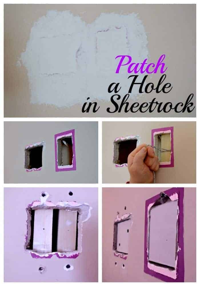 Step by step instructions on how to patch a large hole in sheetrock. Any easy DIY fix. | Chatfield Court