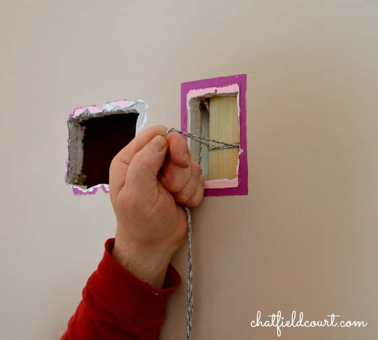 Fixing holes in sheetrock