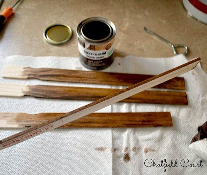 staining paint sticks 