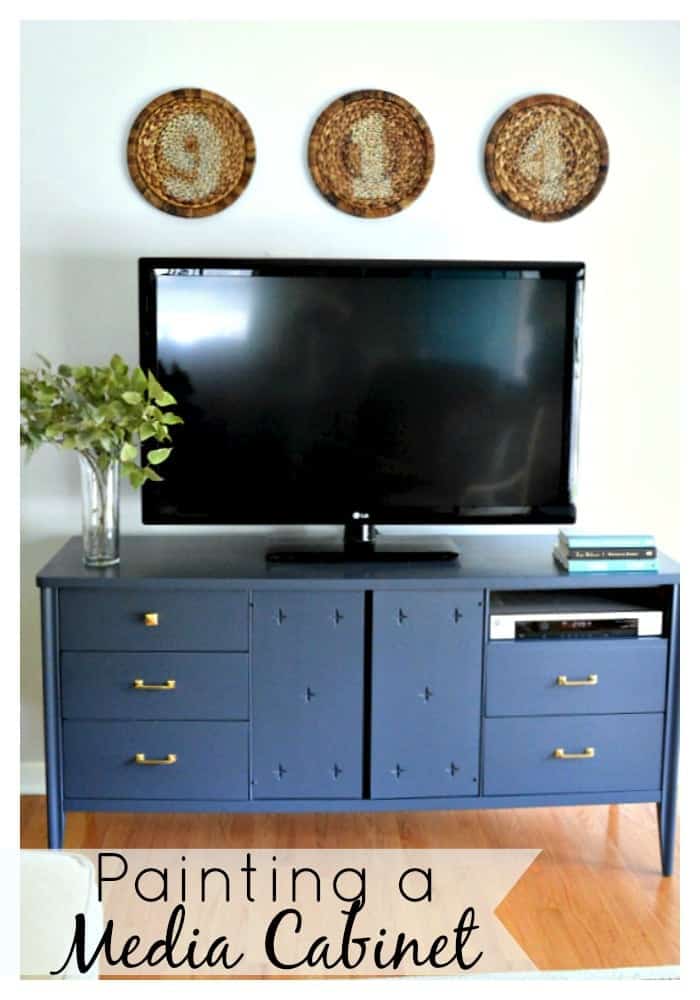 Painting A Media Cabinet | www.chatfieldcourt.com