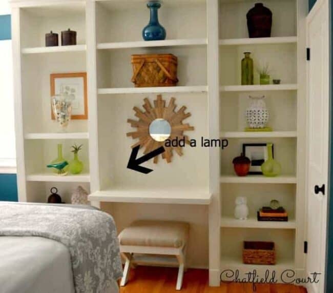 Hiding a Lamp Cord - Chatfield Court