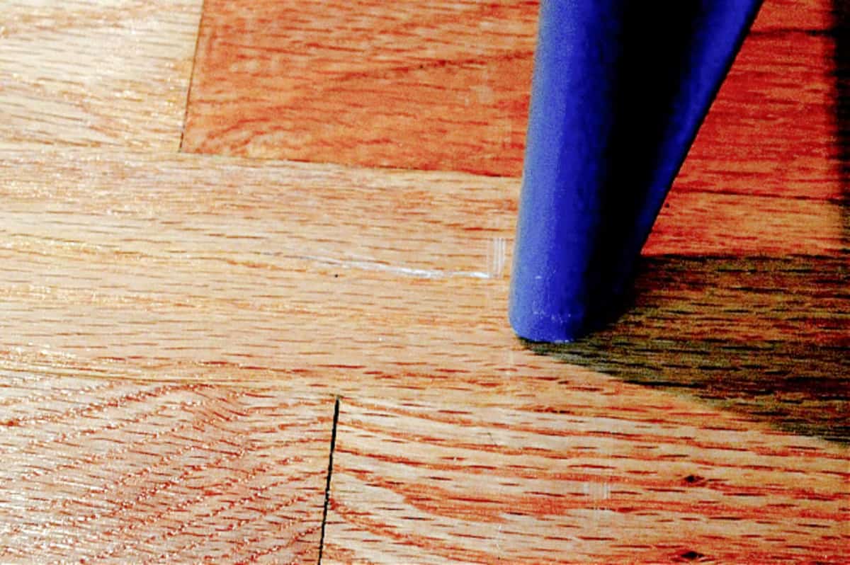 scratches on hardwood floor