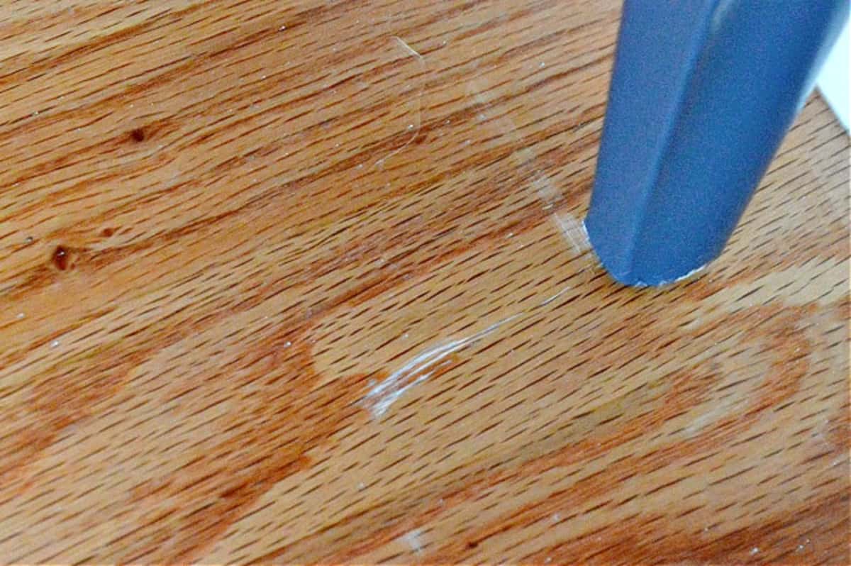 scratches on hardwood floor