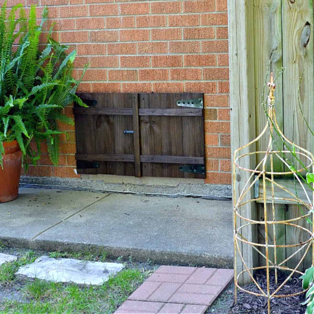 Building a Basement Window Shutter