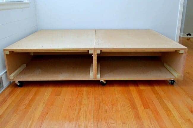 Easy diy platform bed with storage discount