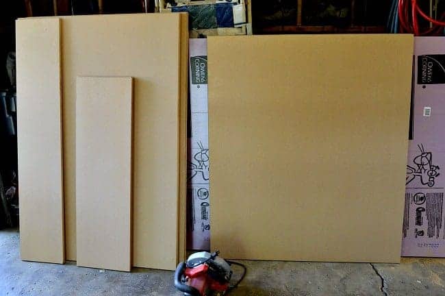 wood supplies for DIY platform bed