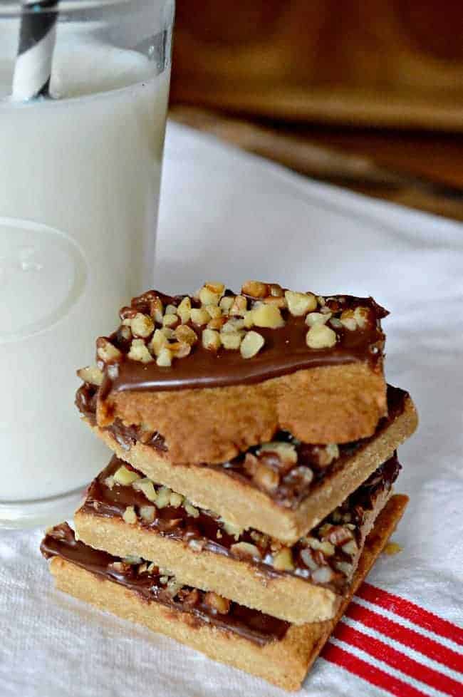 Easy to make toffee squares recipe. 