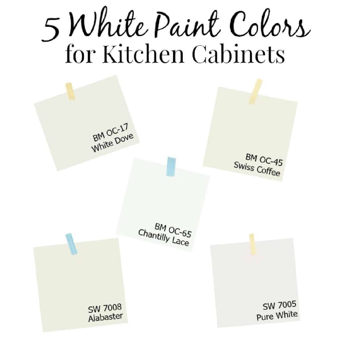 White Paint Color For Your Kitchen Cabinets, What Is A Good White Paint Color For Kitchen Cabinets