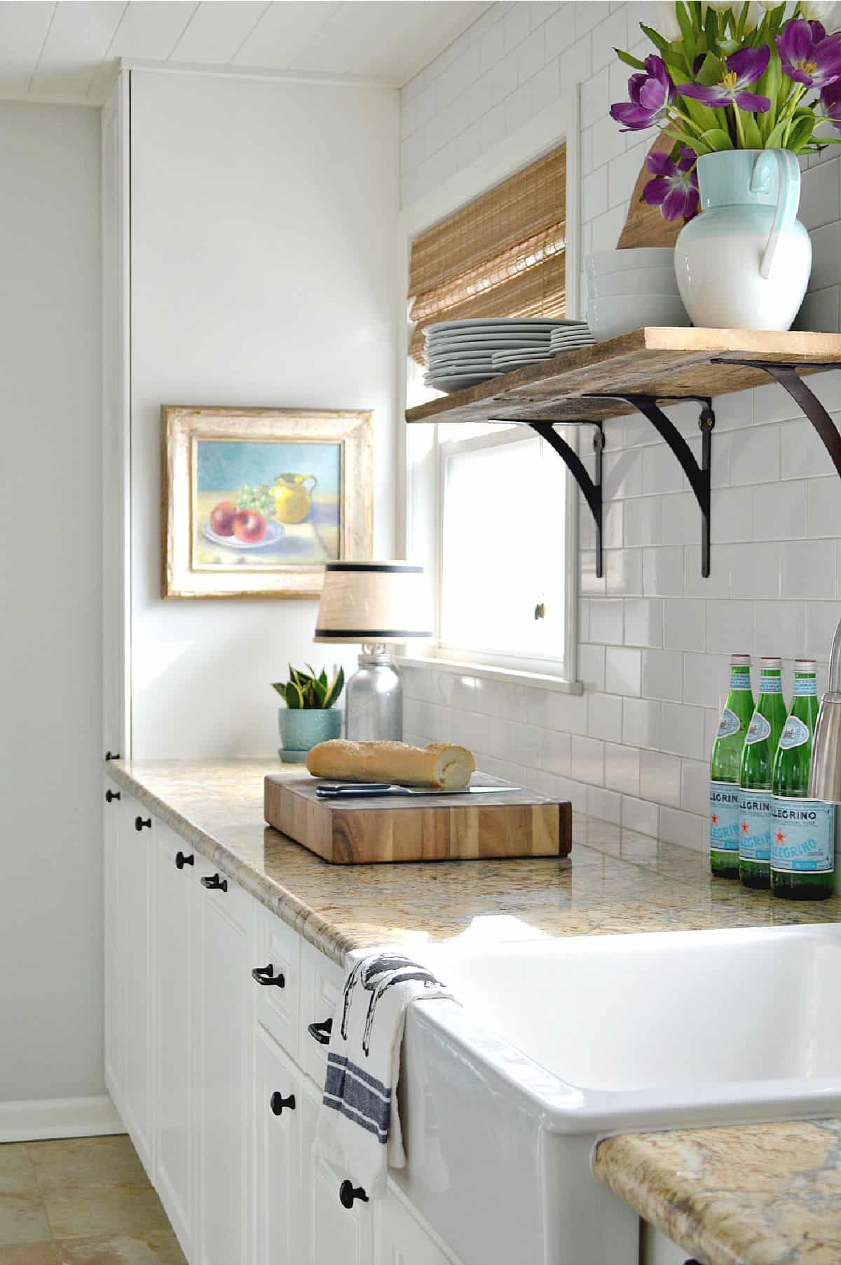Best White Paint for Kitchen Cabinets img galley kitchen cabinets painted white with granite countertops