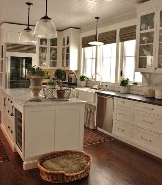 A Plank Ceiling in the Kitchen | www.chatfieldcourt.com