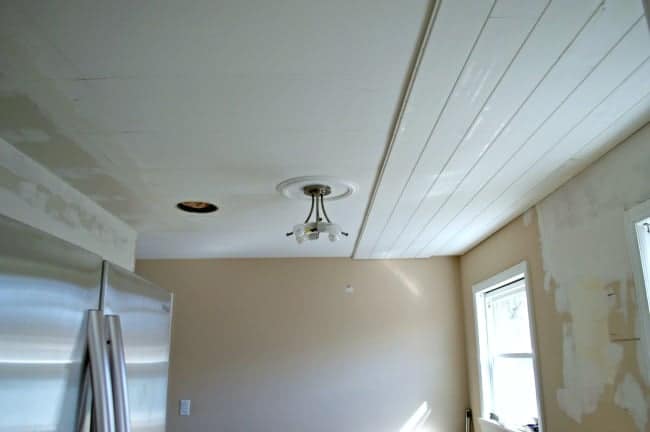 A Plank Ceiling in the Kitchen | www.chatfieldcourt.com