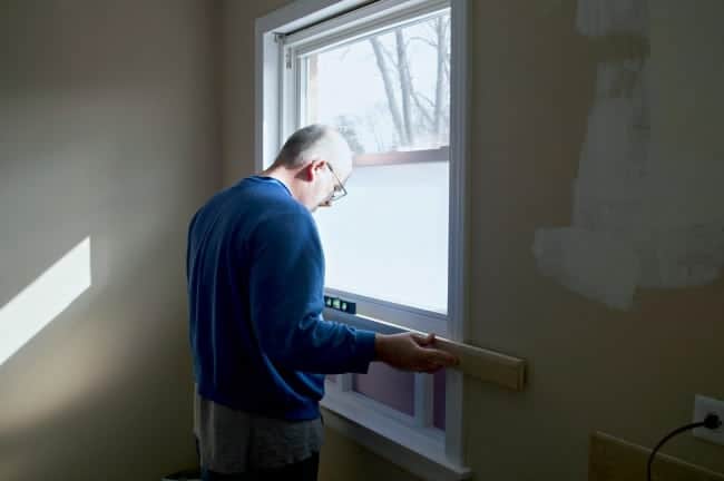 Raising a window sill and patching a large hole. An easy DIY for anyone. www.chatfieldcourt.com