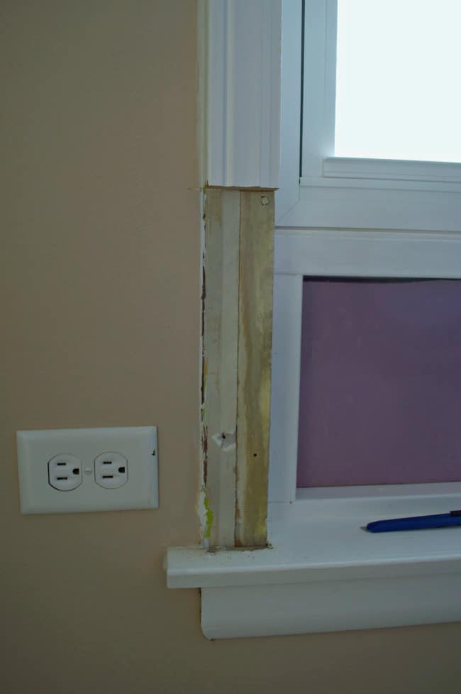 Raising a window sill and patching a large hole. An easy DIY for anyone. www.chatfieldcourt.com