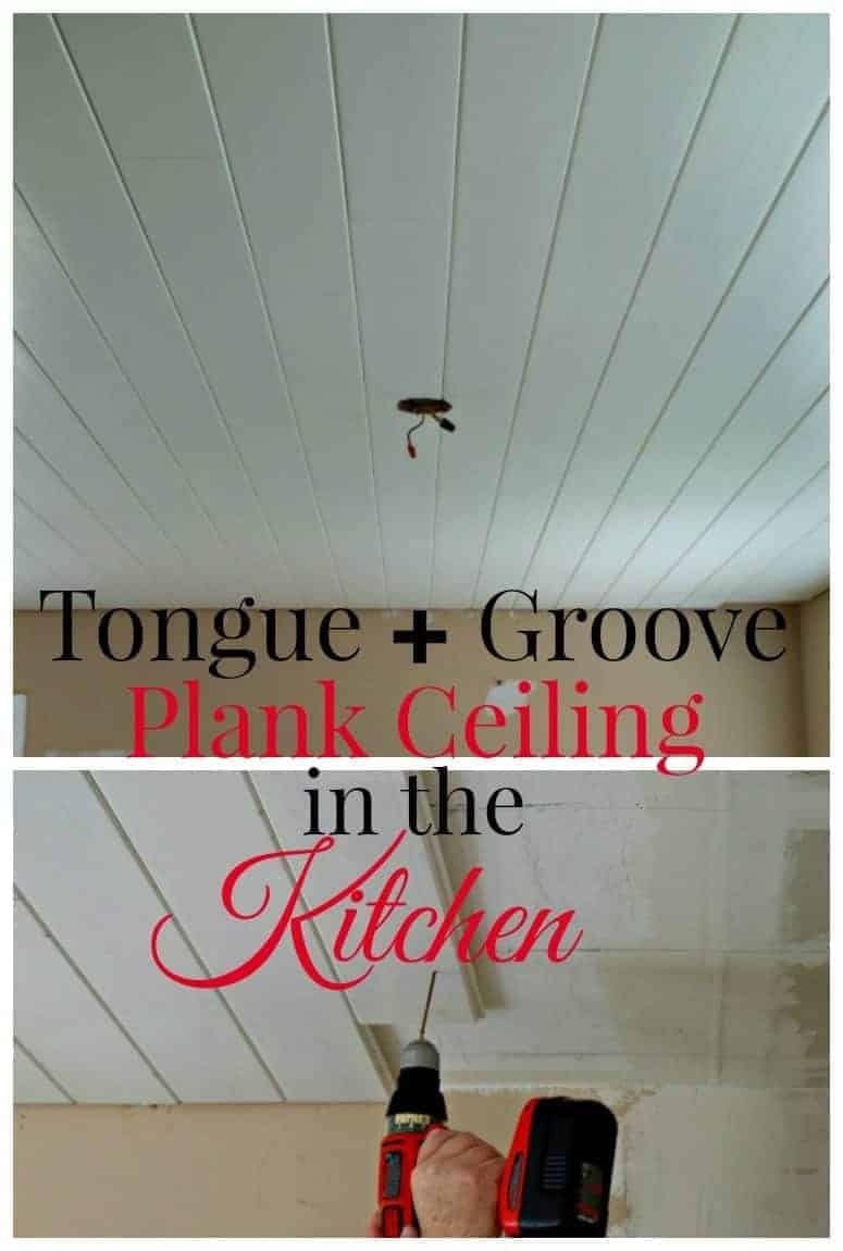 Top posts of 2015: Adding a tongue and groove ceiling in the kitchen| www.chatfieldcourt.com