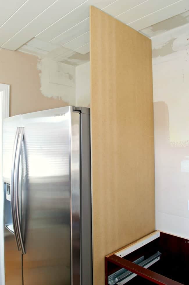 How to Build a DIY Refrigerator Cabinet Chatfield Court