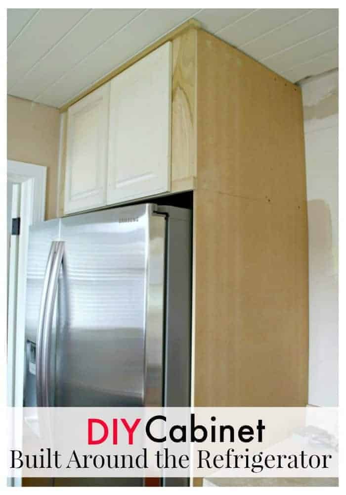 How to Build a DIY Refrigerator  Cabinet  Chatfield Court