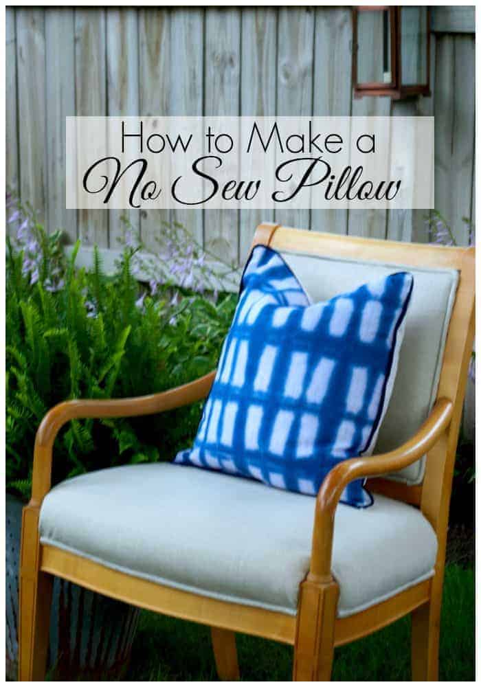 How to make a no sew pillow.| www.chatfieldcourt.com