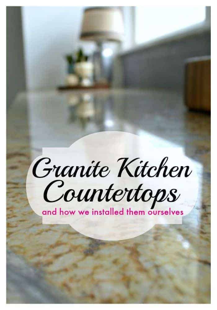 Tutorial on how we installed new granite kitchen countertops all on our own. | www.chatfieldcourt.com