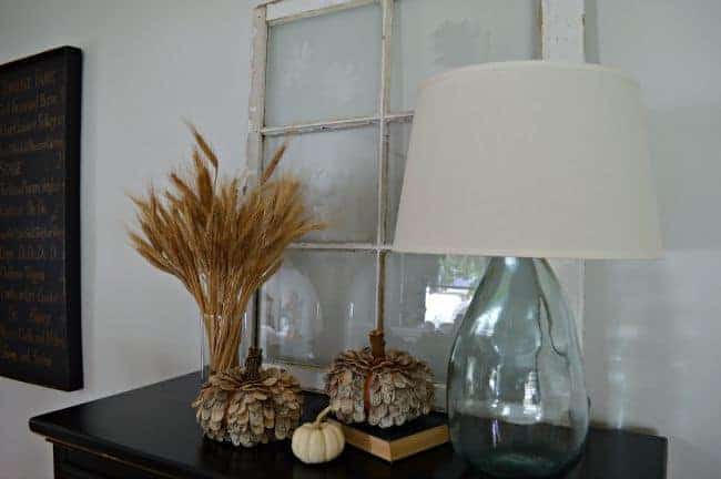 Add Some Fall to an Old Window | www.chatfieldcourt.com