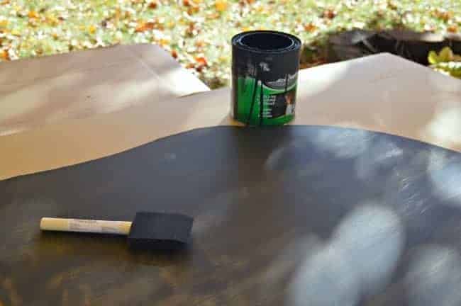 How to Turn a Mirror into a Chalkboard picture Painting a vintage mirror with chalkboard paint