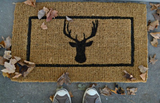 DIY Deer Head Doormat