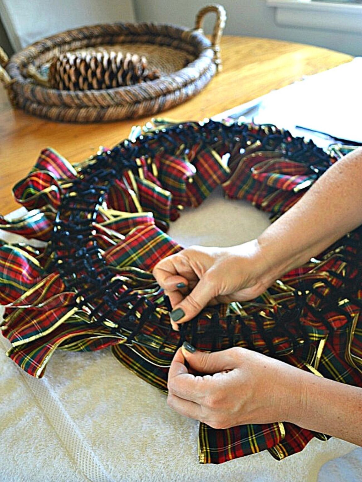 How to Make a Ribbon Wreath · Chatfield Court