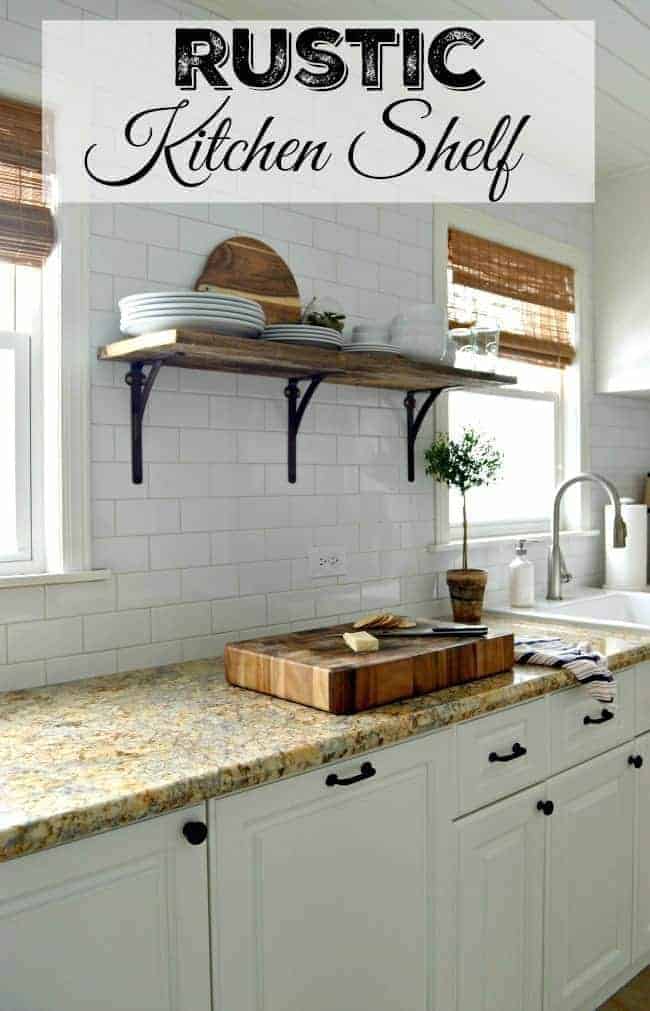 Rustic Kitchen Shelf