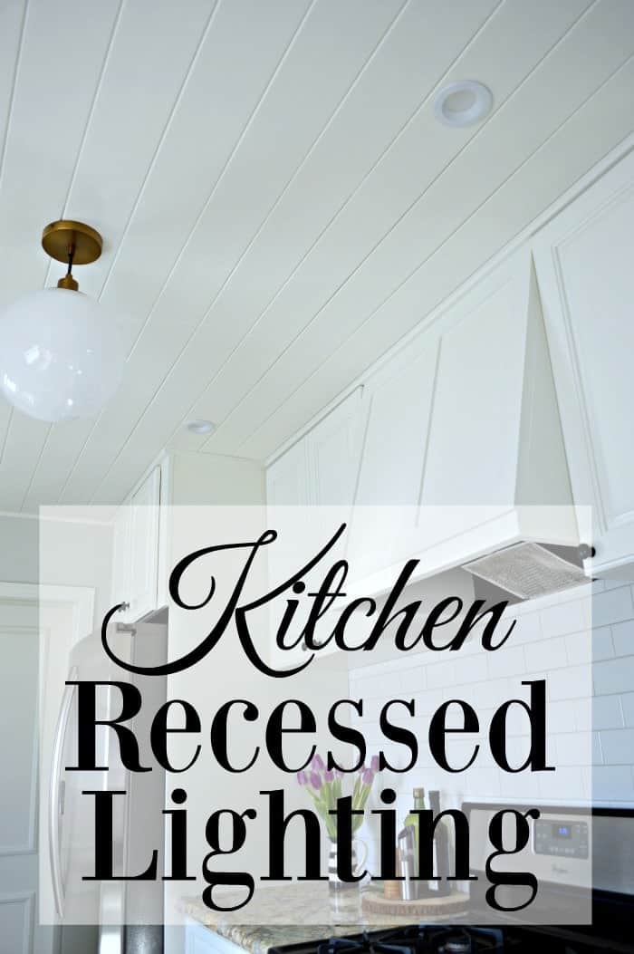 Adding recessed lighting to a formerly small and dark galley kitchen. | www.chatfieldcourt.com