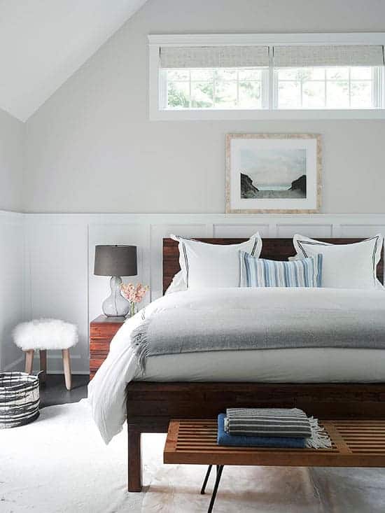 Benjamin Moore Balboa Mist used on bedroom walls