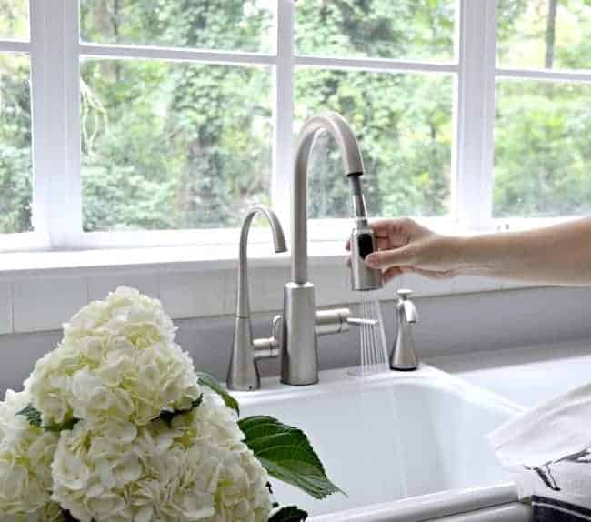Installing a beautiful new kitchen faucet from Moen. A DIY project that anyone can tackle. www.chatfieldcourt.com Installing a beautiful new kitchen faucet from Moen. A DIY project that anyone can tackle. www.chatfieldcourt.com