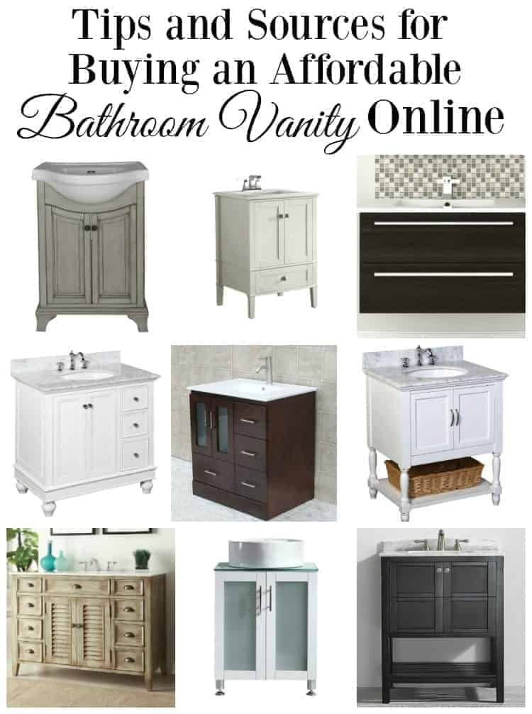 9 different bathroom vanities you can find online, plus a large graphic