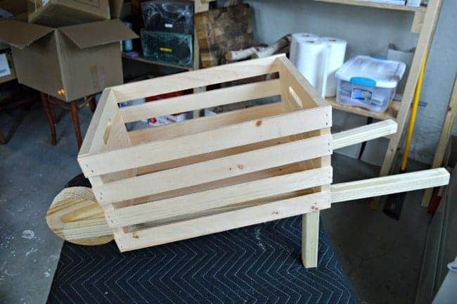 The Home Depot DIH Workshop - Rustic Wheelbarrow completed