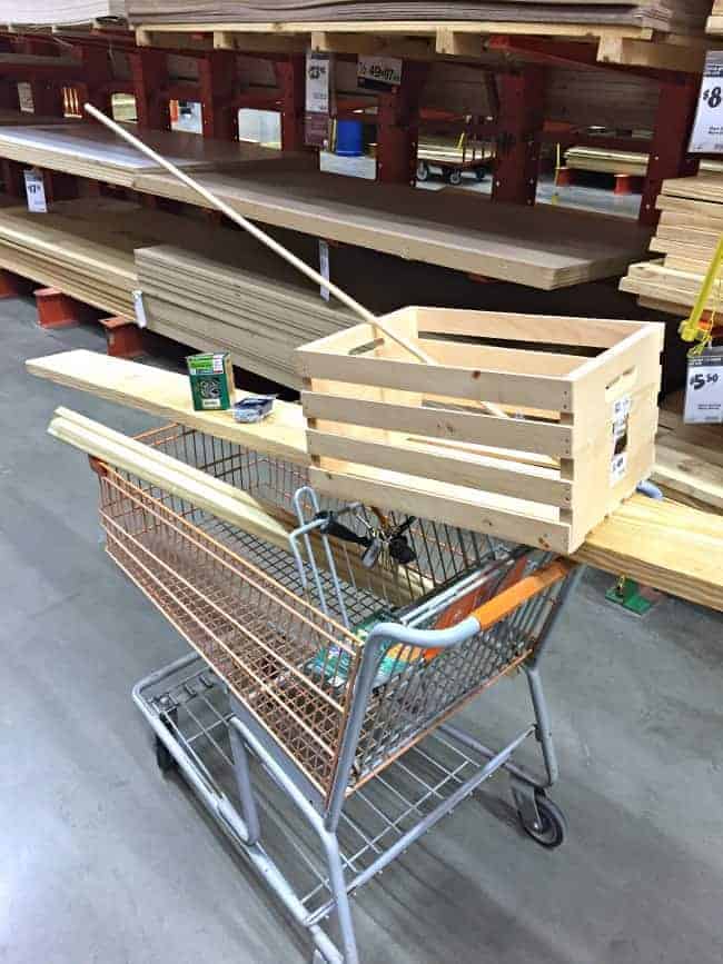 The Home Depot DIH Workshop - Rustic Wheelbarrow materials