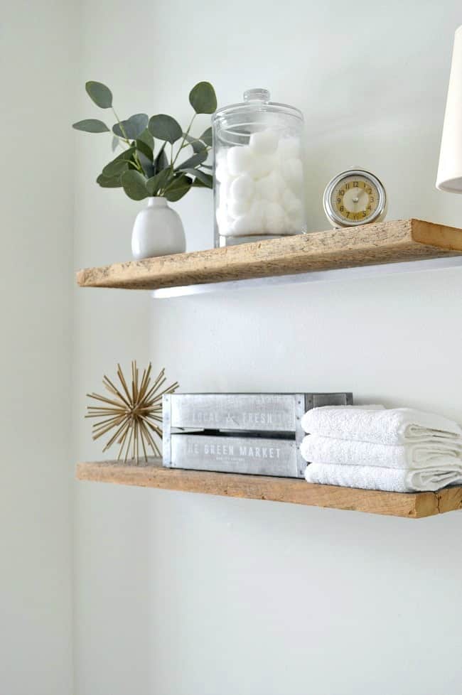 DIY Faux Floating Shelves