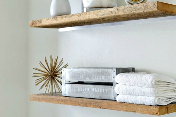 Easy DIY Floating Shelves