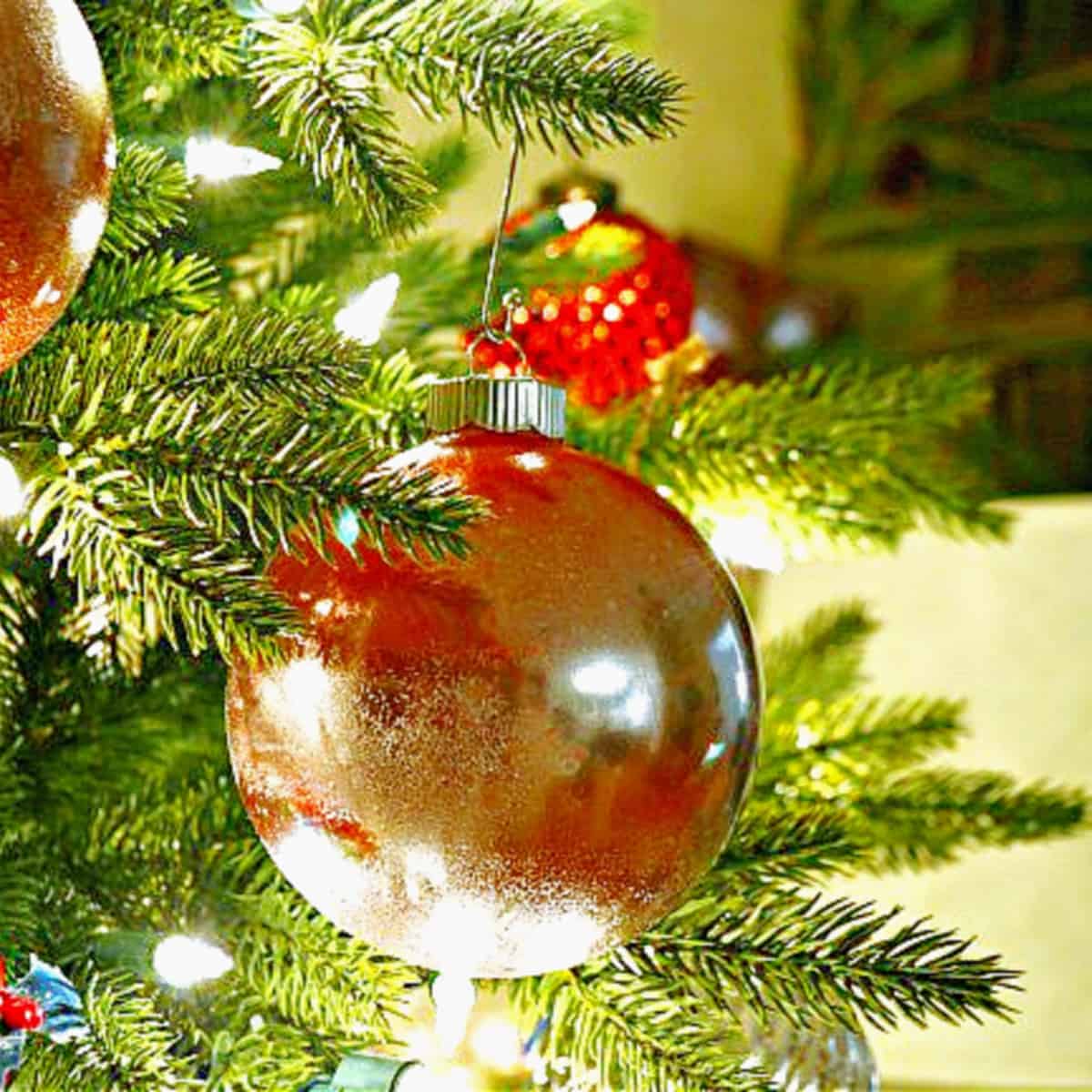Easy Mercury Glass Christmas Ornaments