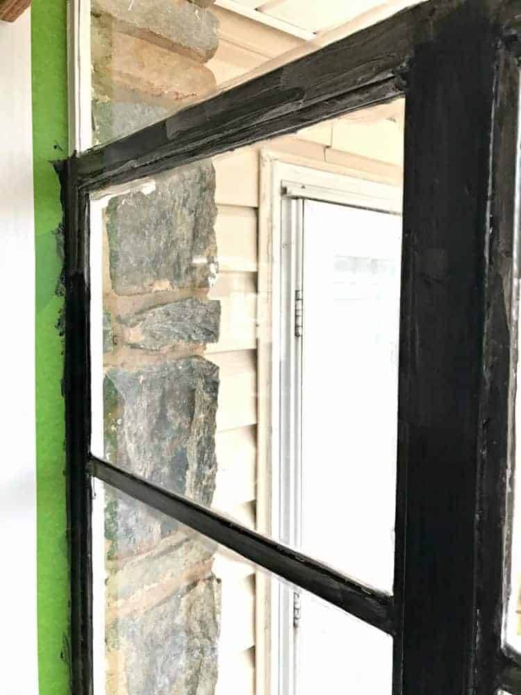 painting window frames black