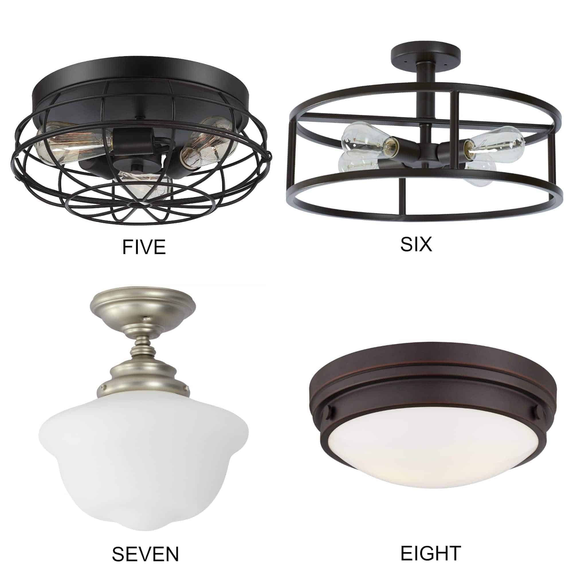 4 flush mount kitchen lighting fixtures