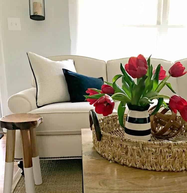 Are you ready for a different kind of spring home tour? Sure, spring is about pretty flowers around the house but it's also a time to give your living room a good cleaning. | Chatfield Court