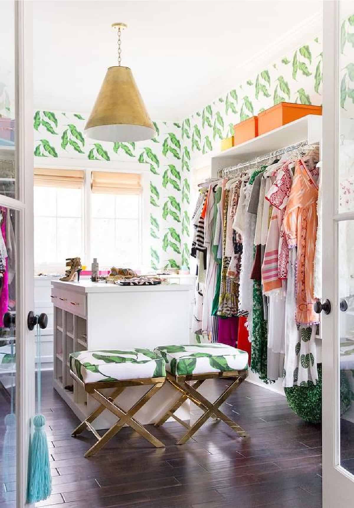 Wallpaper in a Closet Inspiration and Ideas · Chatfield Court