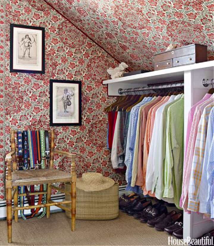 10 fabulous wallpapered closets  Hausmatter