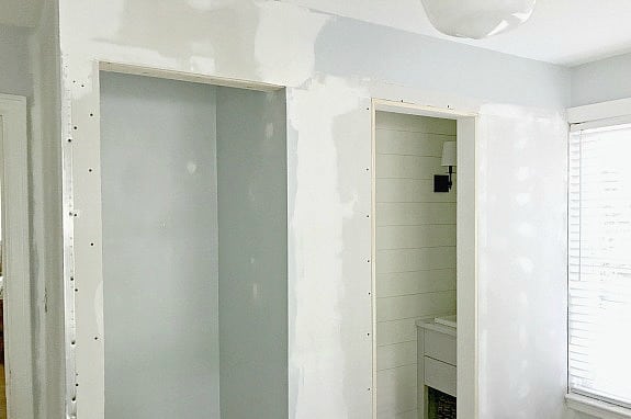 powder room and closet doorways