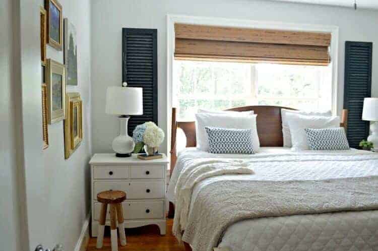 repurpose old shutters - add character to windows in bedroom - Chatfield Court.com